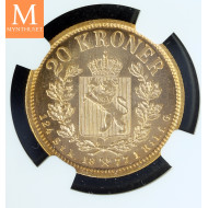 20 kroner 1902 kvalitet 0/01, NGC MS65