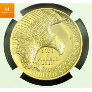 VAKKER! USA 2019 AMERICAN LIBERTY  100 DOLLAR 1 OZ HIGH RELIEF MED FORBEDRET FINISH