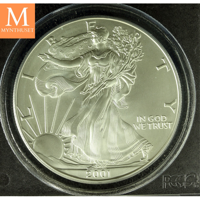 USA 1 Dollar 2001 World Trade Center Ground Zero recovery PCGS MS69