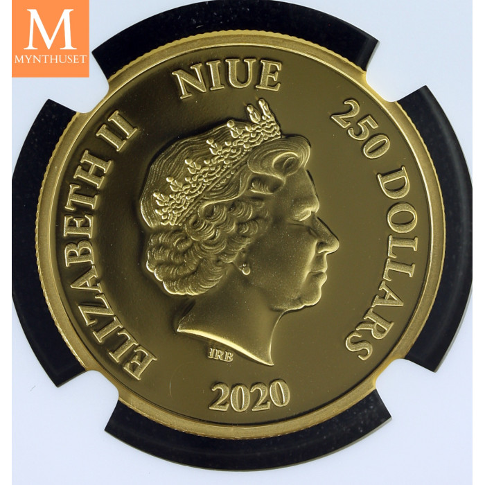 20230 Niue 1 oz GULL 250 dollar Lion of Judah Proof, NGC PF69