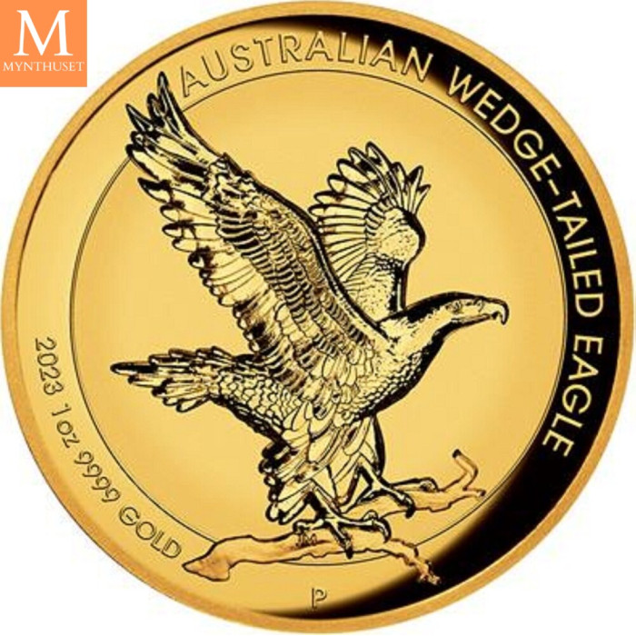 Australien 100 dollar 2023 1 oz Gold Coin WedgeTailed Eagle Incused Relief PP