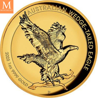Australien 100 dollar 2023 1 oz Gold Coin WedgeTailed Eagle Incused Relief PP