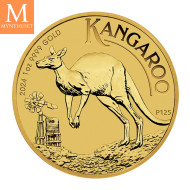 NYHET på lager! 2024 Australian 1 oz Kangaroo Gull mynt i kvalitet UNC i kapsel