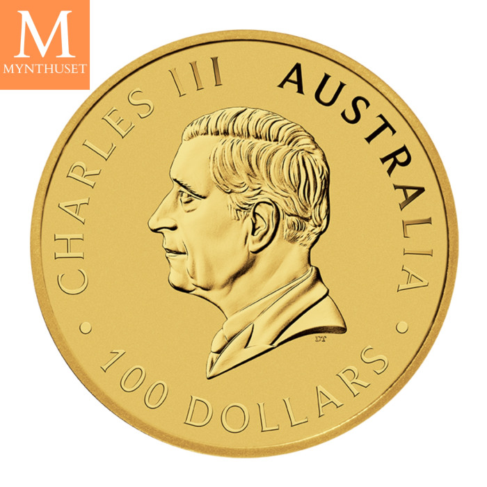 NYHET på lager! 2024 Australian 1 oz Kangaroo Gull mynt i kvalitet UNC i kapsel