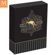 Australia 2019 GULL KANGAROO SETT 5 MYNTER 1,9 OZ GULL