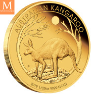 Ekthetsbevis NR1!  Australia 2019 GULL KANGAROO SETT 5 MYNTER 1,9 OZ GULL