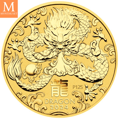 NYHET! Australia 2024 YEAR OF THE DRAGON SETT LUNAR SERIES III. 10 SØLV MYNTER NYHET! Australia 2024 YEAR OF THE DRAGON SETT LUNAR SERIES III. 10 SØLV MYNTER