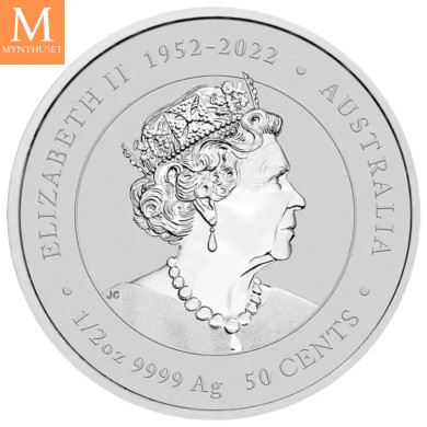 NYHET på lager! Australia 2024 1/2 oz Sølv Lunar S3 Year of the Dragon Farger BU M/Kapsel NYHET på lager! Australia 2024 1/2 oz Sølv Lunar S3 Year of the Dragon Farger BU M/Kapsel