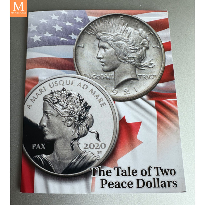 Canada 2024 200 dollar Peace Dollar 1.066 Troy Ounces Gull Kvalitet proof