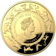 RÅSTILIG! Australia 2024 YEAR OF THE DRAGON 1 OZ GULL KVALITET PROOF