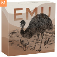 Nydelig! Australia 2024 AUSTRALIAN EMU  COLOR 1 OZ  sølv kvalitet BU