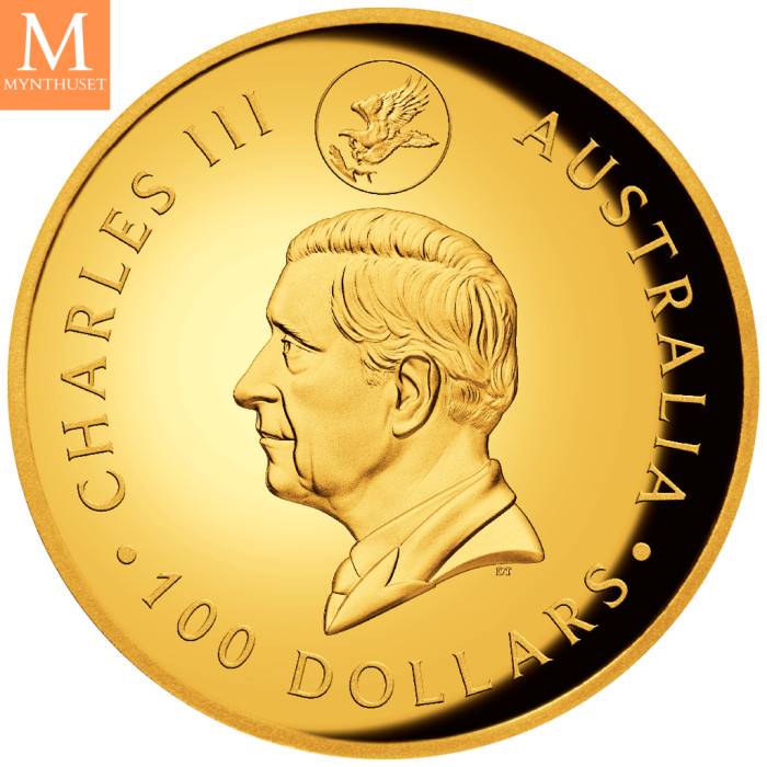 Australia 100 dollar 2024 1 oz Gold Coin WedgeTailed Eagle High Relief