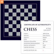 Niue 2024 CHESS  KNIGHT ( SJAKK RIDDER) 1 OZ SØLV