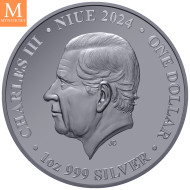 Niue 2024 CHESS  KNIGHT ( SJAKK RIDDER) 1 OZ SØLV