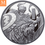 Niue 2024 CHESS  KNIGHT ( SJAKK RIDDER) 1 OZ SØLV