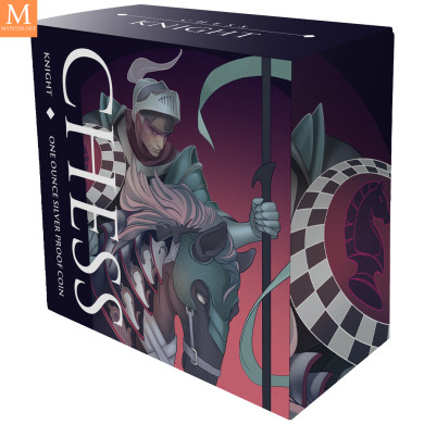 Niue 2024 CHESS  KNIGHT ( SJAKK RIDDER) 1 OZ SØLV