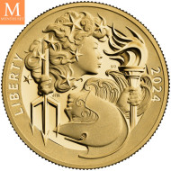 Australia 2024 1 oz Gull Lunar S3 Year of the Dragon Proof med Etui & COA