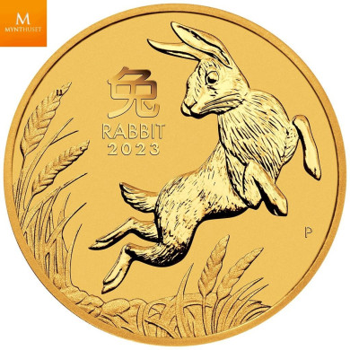 Australia 2023 2 oz Gull Lunar S3 Year of the Rabbit BU M/Kapsel