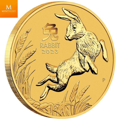 Australia 2023 2 oz Gull Lunar S3 Year of the Rabbit BU M/Kapsel