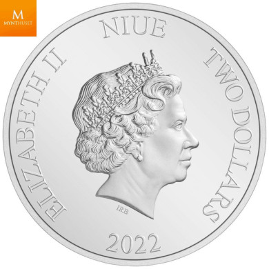 Niue 2022 DISNEY FROZEN 1 OZ  KVALITET PROOF I SKRIN