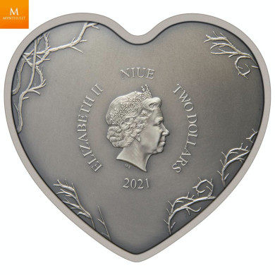 Niue 2021 THE NIGHTMARE BEFORE CHRISTMAS™ 1 OZ  SØLV KVALITET "Antique Finish"