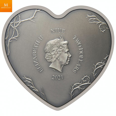 Niue 2021 THE NIGHTMARE BEFORE CHRISTMAS™ 1 OZ  SØLV KVALITET "Antique Finish"