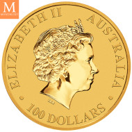 Australia 2018 1 oz Kangaroo Gold Coin BU i kapsel
