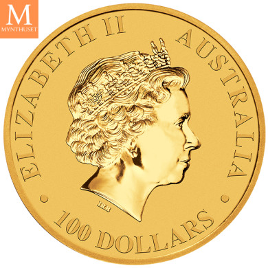 Australia 2018 1 oz Kangaroo Gold Coin BU i kapsel