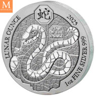Australia 2024 1 oz Sølv Lunar S3 Year of the Dragon BU M/Kapsel