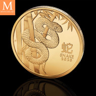 NYHET! Australia 2025 1 oz Gull Lunar S3 Year of the Snake Proof med Etui & COA