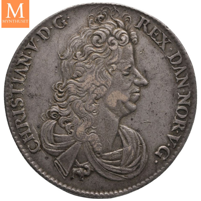 Speciedaler 1694 Christian V Danner Kongis Kv 1+