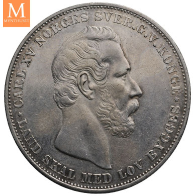 Speciedaler 1864 CARL XV kvalitet 1+/01