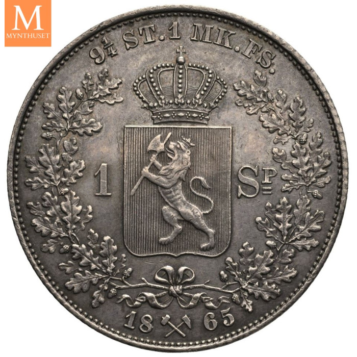 Speciedaler 1865 CARL XV kvalitet 01