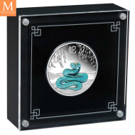 Australia Lunar Serie III 2025 Year of the Snake 1oz sølv farget mynt kvalitet proof