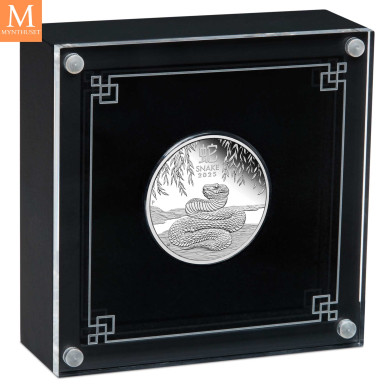 PÅ LAGER! Australia 2025 1/2 oz SØLV Lunar S3 Year of the Snake kvalitet proof