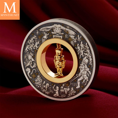 ÅRETS JULEGAVE! Australia The Christmas Nutcracker 2024 2oz sølv antikkfarget mynt