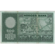 500 kroner 1976 G erstatningsseddel Kvalitet 1