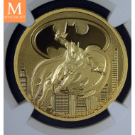 Sjelden! Niue 2021 SUPERMANN GULL 250  DOLLAR 1 OZ i kvalitet BU NGC MS70