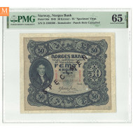 100 kroner 1945 C.6440663 Specimen PMG.65, kvalitet 0