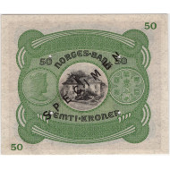 50 kroner 1945 D.1506500 Specimen PMG 65, Kvalitet 0