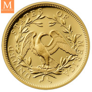 En vanvittig flott mynt! USA 230th Jubileum Flowing Hair Gull 1 OZ kvalitet high Relief