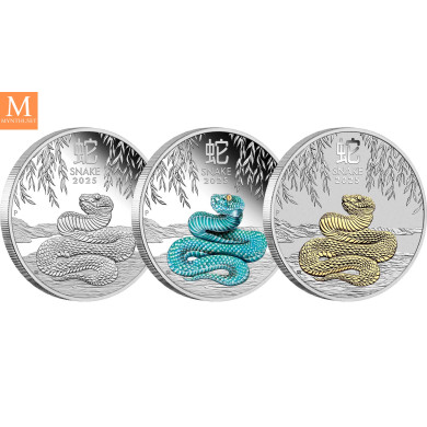 Australia 2025 LUNAR SERIES III "YEAR OF THE SNAKE"  TRIO SETT