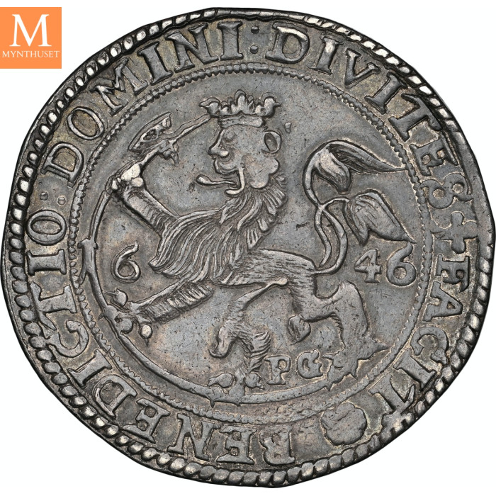 Christian IV (1588-1648) 2 speciedaler 1646 kvalitet 1+/01, NGC AU55