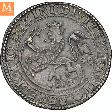 Christian IV (1588-1648) 2 speciedaler 1646 kvalitet 1+/01, NGC AU55