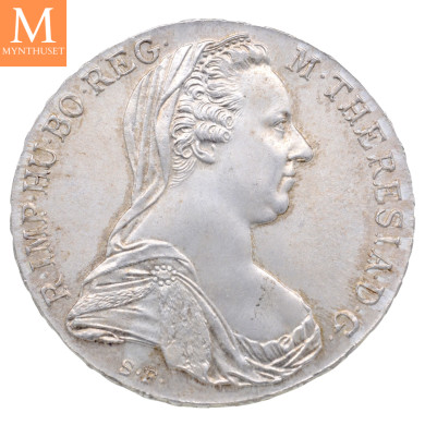 Maria Theresia 1 Thaler 1780 restrike kvalitet 0/01 - 0