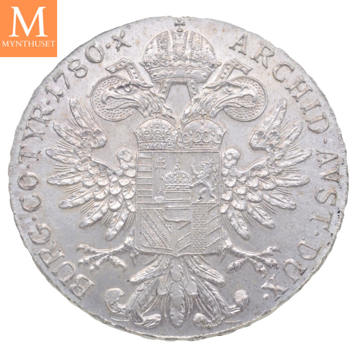 Maria Theresia 1 Thaler 1780 restrike kvalitet 0/01 - 0
