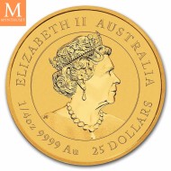 Australia 2022 1/4 oz Gull Lunar S3 Year of the Tiger BU i kapsel