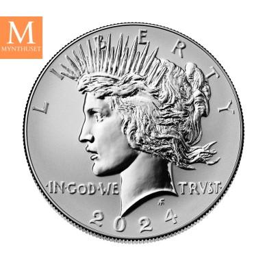 USA 2024 Morgan and Peace Dollar Two-Coin Reverse Proof Set