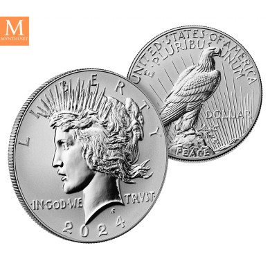 USA 2024 Morgan and Peace Dollar Two-Coin Reverse Proof Set