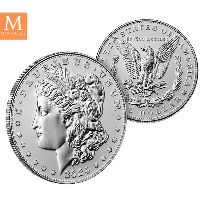 USA 2024 Morgan and Peace Dollar Two-Coin Reverse Proof Set